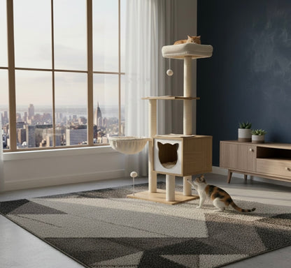 Le Cosy - Arbre à chat en bois