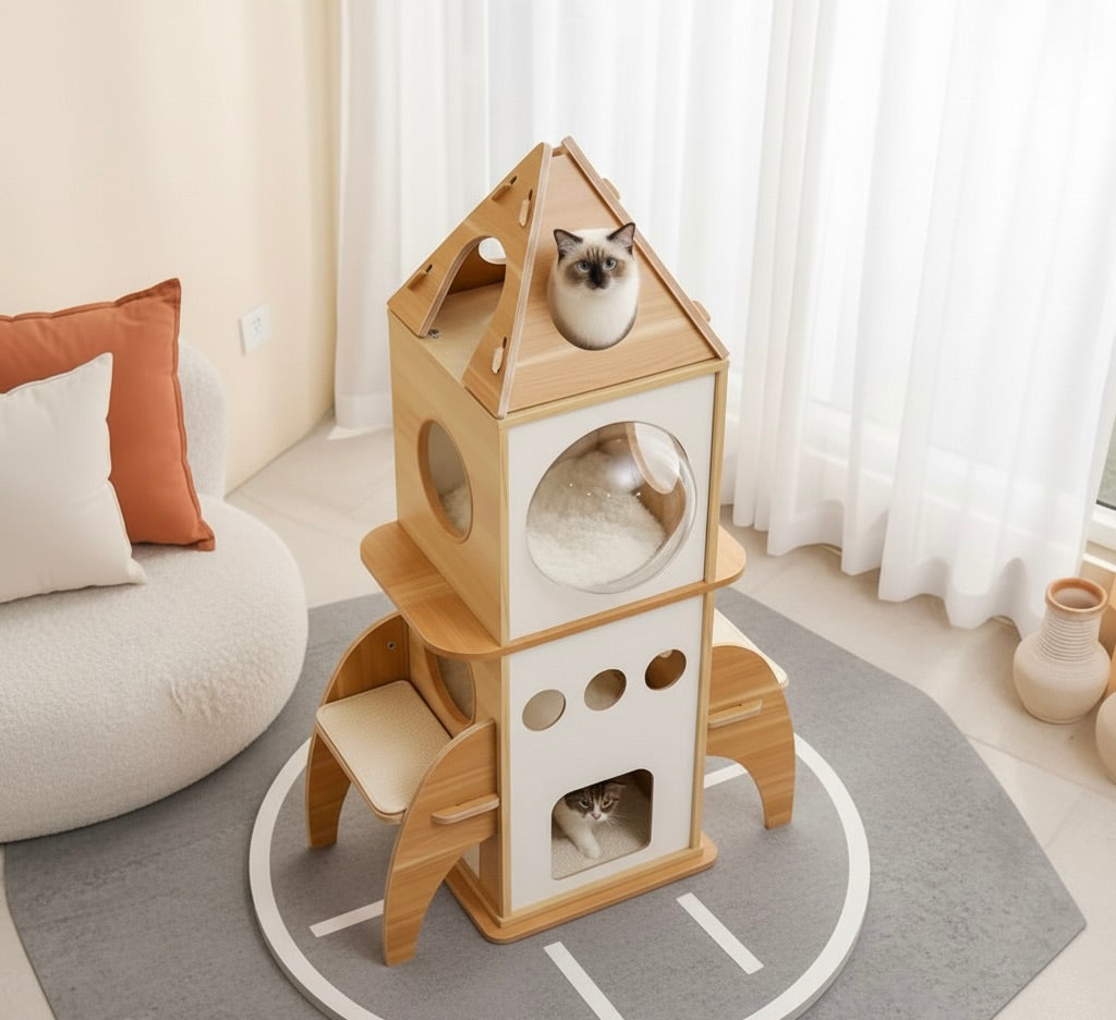 Le Chat’Stronaute - Arbre à chat fusée