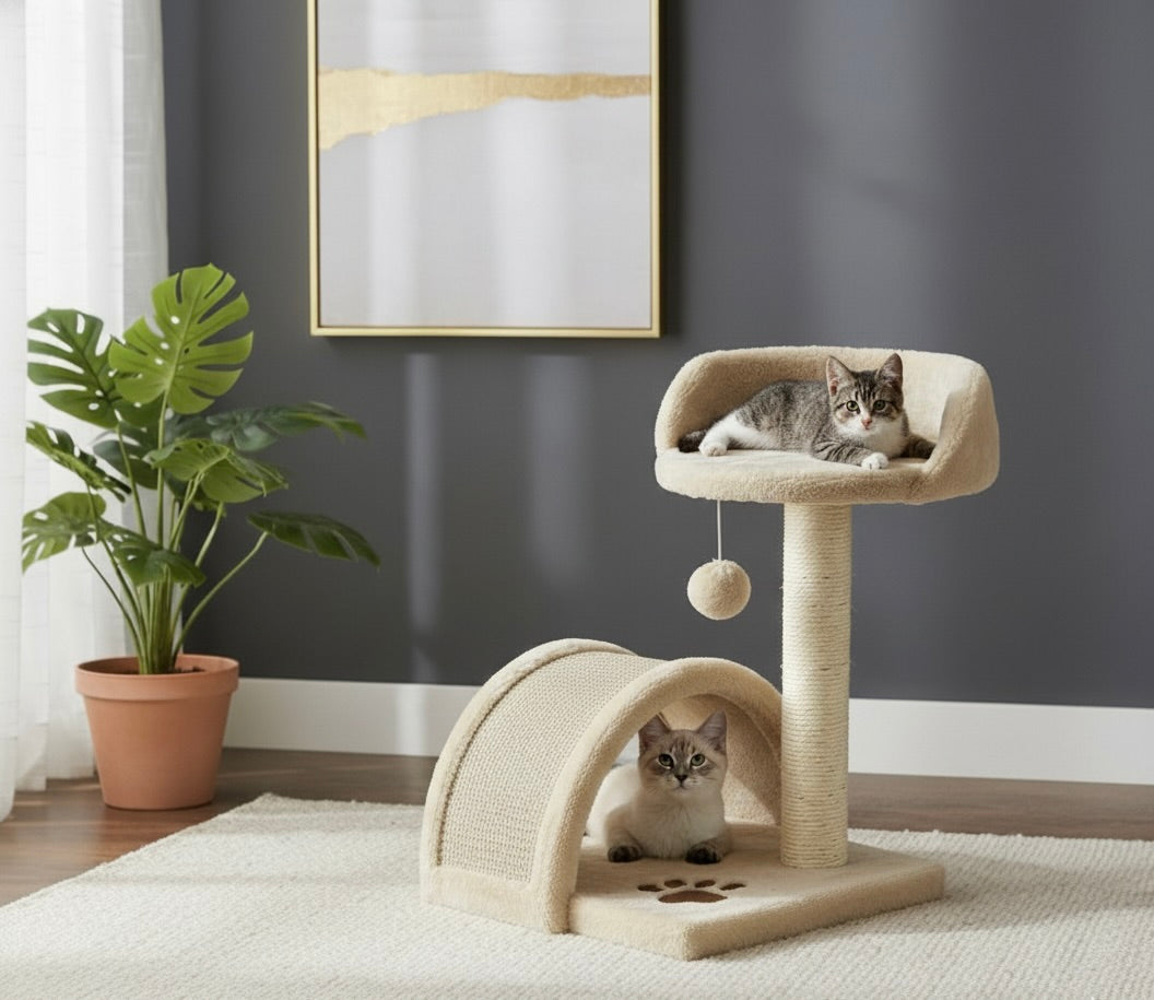 Le Ponpon - L'arbre à chat transportable